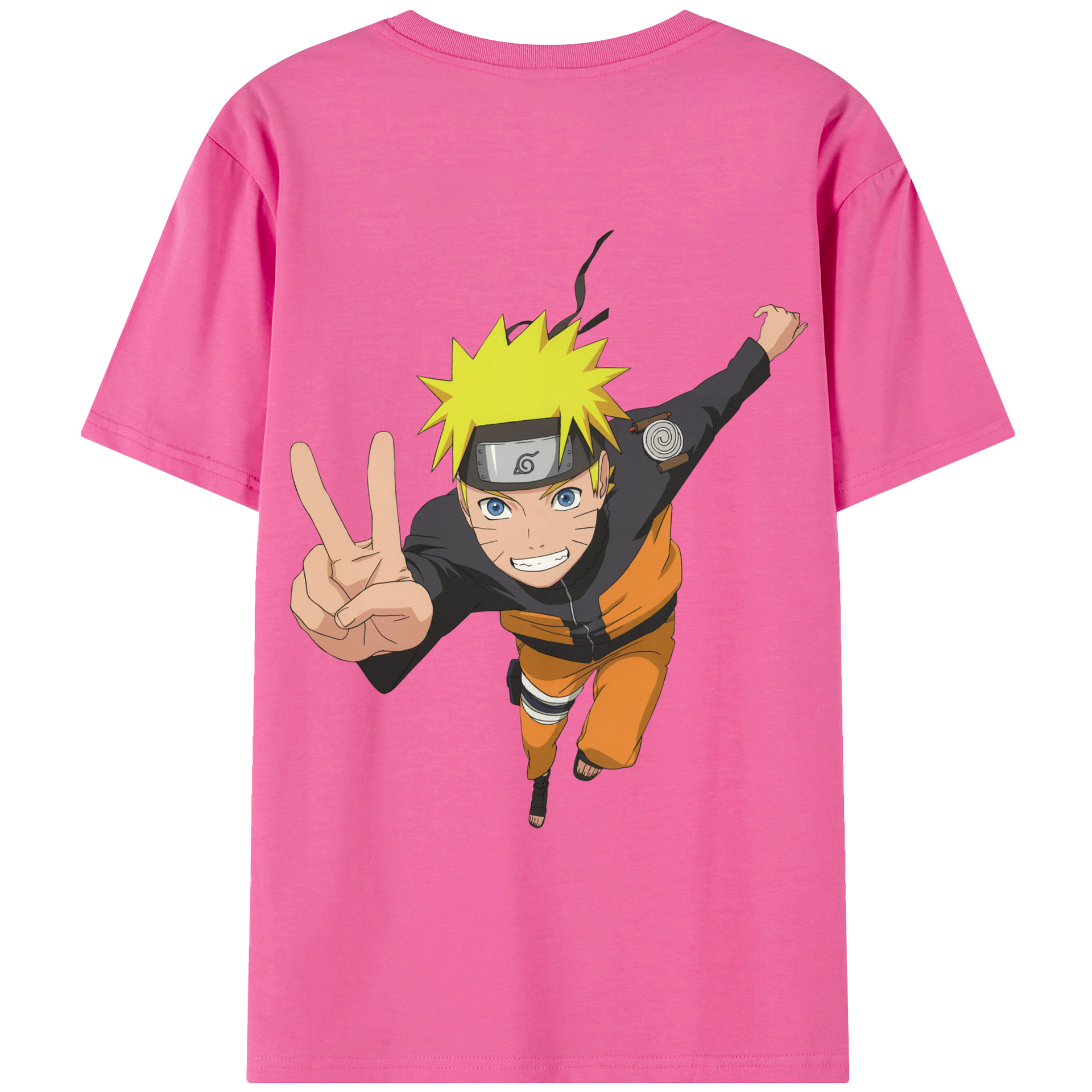 （画像用） NARUTO -ナルト- うずまき ナルト Uzumaki Naruto レディース半袖Tシャツ(バックプリント)